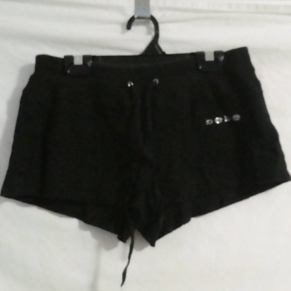 BEBE | small | Made In the USA | Black Sweat Shorts | NWOT - Picture 1 of 9
